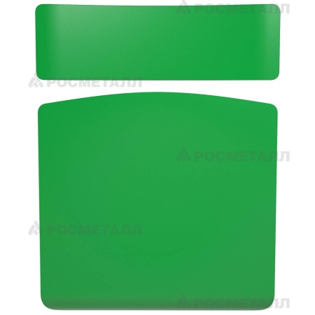 Стул ученический на 4 ножках на прямоугольной трубе Гнутоклееная фанера Зеленый Зеленый 5