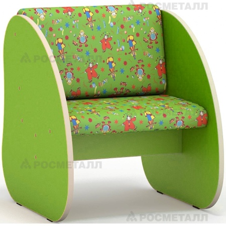 Кресло (флок) ЛДСП Зеленый