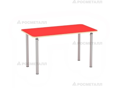 Стол прямоугольный, регулируемый по высоте ЛДСП Красный Серый 0-3