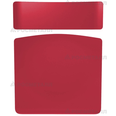 Стул ученический регулируемый на прямоугольной трубе Гнутоклееная фанера Красный Серый 4-6
