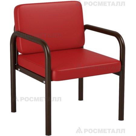 Диван-кресло Зеленый Кожзаменитель Красный